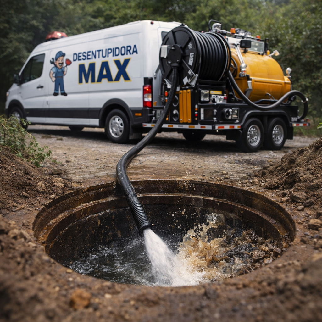 Desentupimento com Hidrojateamento